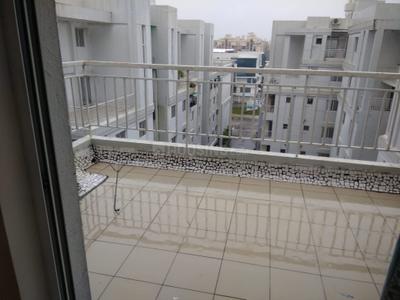 Balcony Image of 1200 Sq.ft 3 BHK Penthouse for rent in Bhayli Vadodara for Rs. 22000