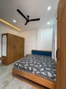 Bedroom Image of 1200 Sq.ft 2 BHK Builder Floor for rent in Mahalakshmi Nagar Indore for Rs. 22000
