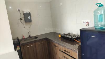 Kitchen Image of 350 Sq.ft 1 BHK Apartment / Flat for rent in Duville Riverdale Suites, Kharadi Pune for Rs. 33000