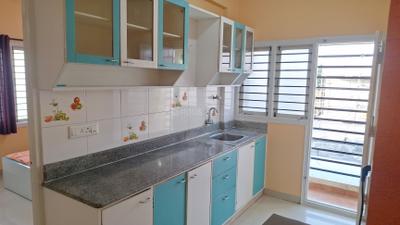 Kitchen Image of 710 Sq.ft 1 BHK Builder Floor for rent in Devarachikkana Halli Bengaluru for Rs. 19000