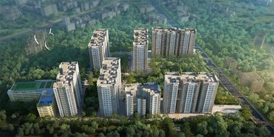 Image of 812 Sq.ft 3 BHK Apartment / Flat for sale in Urban Vista, Chinar Park, Kolkata for Rs. 7600000