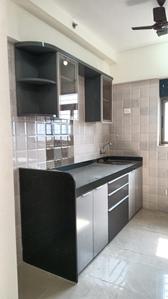 Kitchen Image of 1200 Sq.ft 2.5 BHK Apartment / Flat for rent in Vishesh Balaji Symphony, Shilottar Raichur Navi Mumbai for Rs. 30000