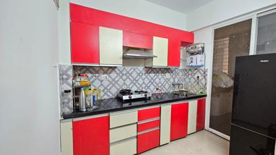 Kitchen Image of 1050 Sq.ft 2 BHK Builder Floor for rent in D Lunia Group Nishdin Aura, Mahalakshmi Nagar Indore for Rs. 30000