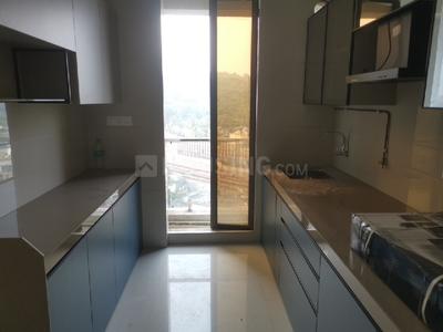 Kitchen Image of 550 Sq.ft 1 BHK Apartment / Flat for rent in Unique Vistas, Thane West Thane for Rs. 33000