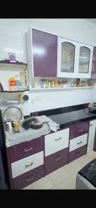Kitchen Image of 600 Sq.ft 1 BHK Apartment / Flat for rent in Vashi Navi Mumbai for Rs. 35000