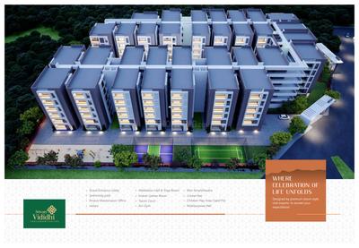 Image of 1244 Sq.ft 2 BHK Apartment / Flat for sale in Srivari Vididhi, Thatithopu, Tirupathi for Rs. 5600000