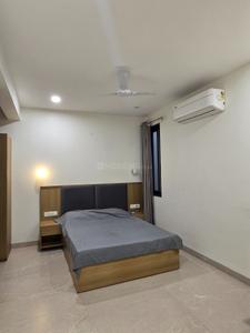 Bedroom Image of 550 Sq.ft 1 BHK Builder Floor for rent in Nipania Indore for Rs. 20000