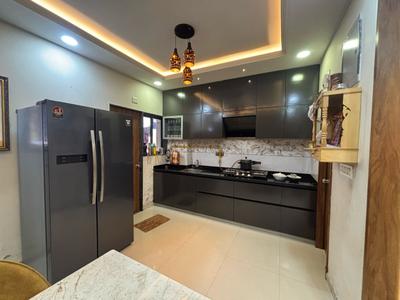 Kitchen Image of 1800 Sq.ft 3 BHK Apartment / Flat for sale in Himalaya and Mainland Pinnacle II, Tragad Ahmedabad for Rs. 8200000