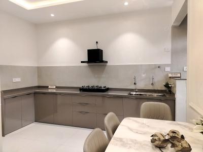 Kitchen Image of 1050 Sq.ft 2 BHK Apartment / Flat for rent in Chaitravan Purple Castle, Bibwewadi Pune for Rs. 27000