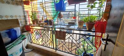 Balcony Image of 1101 Sq.ft 3 BHK Apartment / Flat for sale in Nagerbazar Kolkata for Rs. 6900000