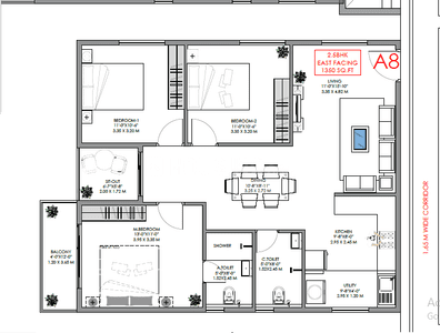 Image of 1350 Sq.ft 3 BHK Apartment / Flat for sale in K R Puram, Bengaluru for Rs. 7000000