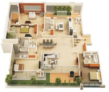 Image of 3360 Sq.ft 4 BHK Apartment / Flat for sale in Lodha Acenza Tower C, Andheri East, Mumbai for Rs. 80900000
