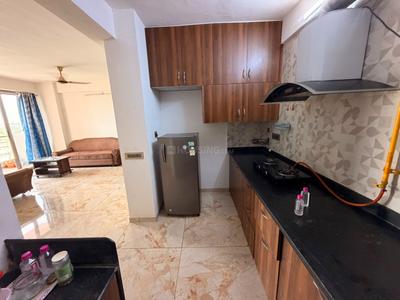 Kitchen Image of 1305 Sq.ft 2 BHK Apartment / Flat for rent in Swagat Queens Land, Sargasan Gandhinagar for Rs. 27000