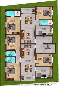 Image of 957 Sq.ft 2 BHK Apartment / Flat for sale in Valasaravakkam, Chennai for Rs. 9018000