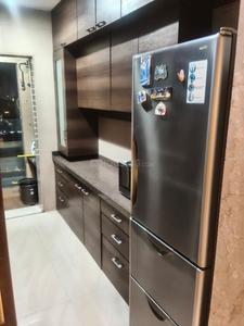 Kitchen Image of 1550 Sq.ft 3 BHK Apartment / Flat for rent in Samarth Aangan, Andheri West Mumbai for Rs. 140000