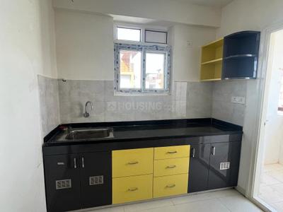 Kitchen Image of 973 Sq.ft 2 BHK Apartment / Flat for rent in Sri Sri Aero City, Bongloor Hyderabad for Rs. 16500