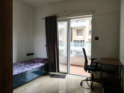 Bedroom Image of 635 Sq.ft 1 BHK Apartment / Flat for rent in VTP Leonara H Building, Mahalunge Pune for Rs. 26000