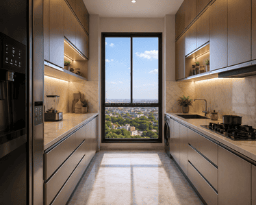 Kitchen Image of 925 Sq.ft 2 BHK Apartment / Flat for sale in Dadar West Mumbai for Rs. 35900000