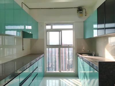 Kitchen Image of 533 Sq.ft 1 BHK Apartment / Flat for rent in Kasarvadavali Thane for Rs. 20000