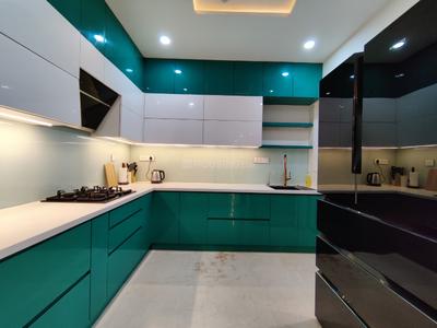Kitchen Image of 2270 Sq.ft 4.5 BHK Apartment / Flat for rent in Bhartiya Nikoo Homes Phase 2, Thanisandra Bengaluru for Rs. 150000