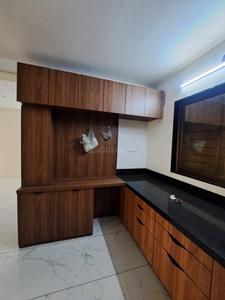 Kitchen Image of 1200 Sq.ft 2 BHK Apartment / Flat for rent in Swagat Clifton, New Althan Surat for Rs. 20000