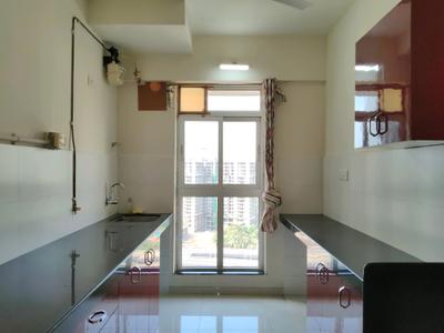 Kitchen Image of 663 Sq.ft 2 BHK Apartment / Flat for rent in The Atmosphere O2, Mulund West Mumbai for Rs. 62000