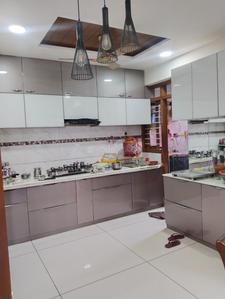 Kitchen Image of 1890 Sq.ft 3 BHK Apartment / Flat for sale in Krishna Dharti Saket Height, Gota Ahmedabad for Rs. 15100000