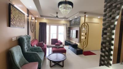Living Room Image of 1200 Sq.ft 3 BHK Apartment / Flat for rent in Keya The Green Terraces, Electronic City Bengaluru for Rs. 51000