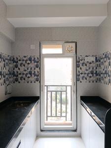 Kitchen Image of 525 Sq.ft 1 BHK Apartment / Flat for rent in Kasarvadavali Thane for Rs. 26000