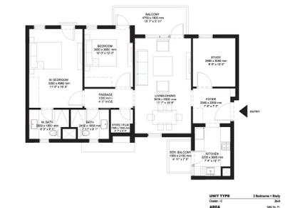 Image of 1484 Sq.ft 2.5 BHK Apartment / Flat for sale in Ireo The Corridors, Sector 67, Gurgaon for Rs. 23800000