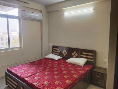 Bedroom Image of 805 Sq.ft 2 BHK Apartment / Flat for rent in SKG Saavyas, Jagatpura Jaipur for Rs. 22000