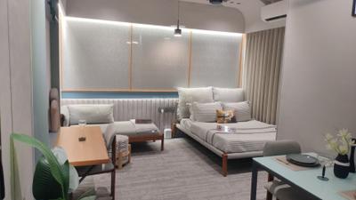 Bedroom Image of 890 Sq.ft 1 BHK Apartment / Flat for sale in Siban, Gujarat International Finance Tec City Gandhinagar for Rs. 8700000