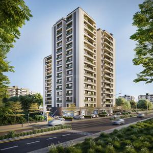 Image of 2430 Sq.ft 3 BHK Apartment / Flat for sale in Mahalakshmi Satvam Skyline, Sargasan, Gandhinagar for Rs. 9990000