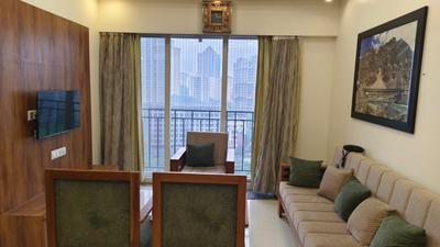 Hall Image of 420 Sq.ft 1 BHK Apartment / Flat for rent in Unnati Woods Phase 7, Kasarvadavali Thane for Rs. 24600
