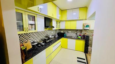 Kitchen Image of 1350 Sq.ft 3 BHK Apartment / Flat for sale in Shiva Whispering Woods, Bawadiya Kalan Bhopal for Rs. 5500000