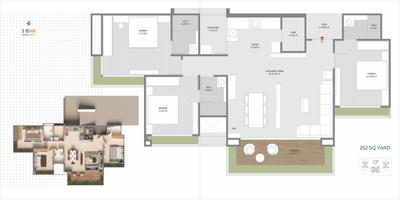 Image of 2286 Sq.ft 3 BHK Apartment / Flat for sale in Shantam Parmeshwar, Gota, Ahmedabad for Rs. 11610000
