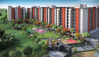 Image of 1009 Sq.ft 2 BHK Apartment / Flat for rent in Casagrand Tudor, Chinna Nolambur, Chennai for Rs. 35000