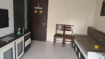 Living Room Image of 680 Sq.ft 1 BHK Apartment / Flat for rent in Swami Samruddhi, Undri Pune for Rs. 15000