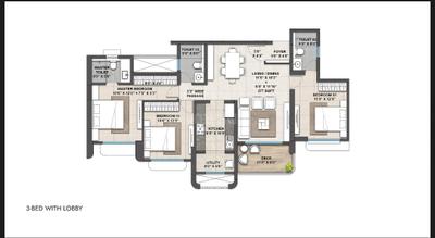 Image of 1361 Sq.ft 3.5 BHK Apartment / Flat for sale in Thane West, Thane for Rs. 20000000