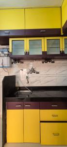 Kitchen Image of 650 Sq.ft 1 BHK Apartment / Flat for rent in Shah Complex II, Sanpada Navi Mumbai for Rs. 33000