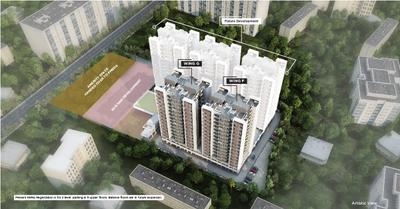 Image of 855 Sq.ft 2 BHK Apartment / Flat for sale in Kolte Patil Equa Wing F And G, Wagholi, Pune for Rs. 6600000