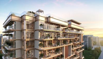Building Image of 689 Sq.ft 1 BHK Apartment / Flat for sale in Al Sufouh Dubai for Rs. 47289148