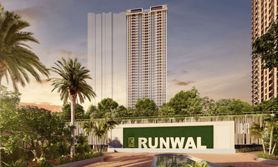 Image of 563 Sq.ft 2 BHK Apartment / Flat for sale in Runwal LandsEnd, Kolshet, Thane for Rs. 11800000