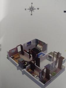 Floor Plan Image of 699 Sq.ft 2 BHK Apartment / Flat for sale in Sai Villas and Apartment, Kumhari NP Part Bhilai for Rs. 1990000