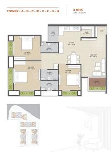 Image of 1278 Sq.ft 2 BHK Apartment / Flat for sale in Jahangirabad, Surat for Rs. 4600800