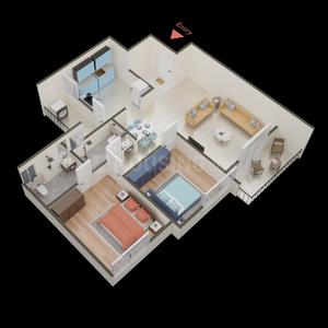 Image of 980 Sq.ft 2 BHK Apartment / Flat for sale in Yashodha East Rise, Wagholi, Pune for Rs. 5700000