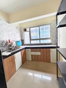 Kitchen Image of 600 Sq.ft 1 BHK Apartment / Flat for rent in Manoj Torna Prangan B Wing, Dhayari Pune for Rs. 12500