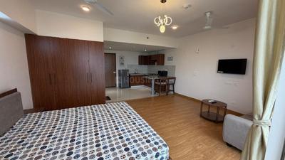 Hall Image of 710 Sq.ft 1 BHK Apartment / Flat for rent in Godrej Golf Link, Jaypee Greens Greater Noida for Rs. 30000
