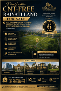 Image of 24200 Sq.ft Residential Plot / Land for sale in Karmatand, Dhanbad for Rs. 500000