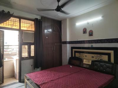 Bedroom Image of 650 Sq.ft 1 BHK Builder Floor for rent in Dwarka Mor New Delhi for Rs. 13500